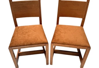 Two Art Deco Modernist Side Chairs by Hendrik Wouda for Pander, 1924